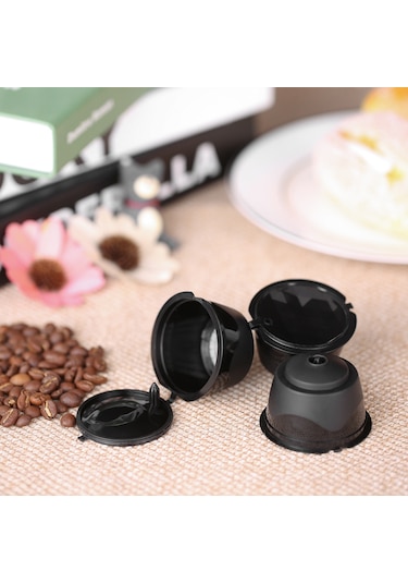 3 Adet/set Kahve Kapsülü Dolce Gusto Kahve Filtresi Yeniden Kullanılabilir Dolce Gusto Kahve Kapsülü Kaşık Ve Fırça İle Diğer