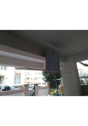 5 Lı 150 Cm Çukurova Asansörlü Çamaşır Kurutma Askısı Beyaz