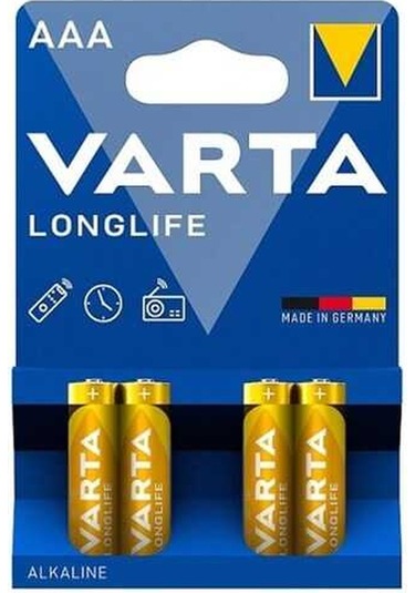 Varta 4103 Longlife Alkalin Aaa İnce Kalem Pil 4'lü Paket Blister