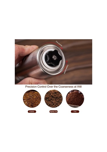 Novahub Manuel Kahve Öğütücü Kahve Çekirdeği Öğütücü Makinesi Ayarlanabilir Paslanmaz Çelik Kahve Çapak Değirmeni Öğütücü