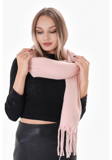 Ritagarcia Premium Soft Buklet Atkı Pembe