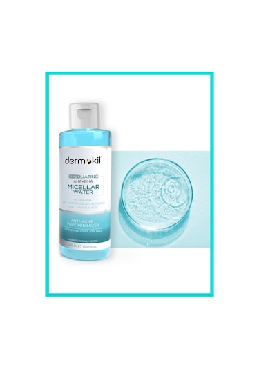 Dermokil Exfoliating Aha+Bha Niacinamide Micellar Makyaj Temizleme Suyu 400 ML
