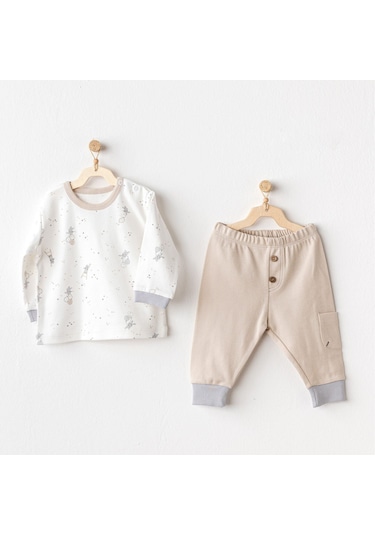 Andywawa Happy Everyday 2'li Bebek Takımı Ac25065 Bej