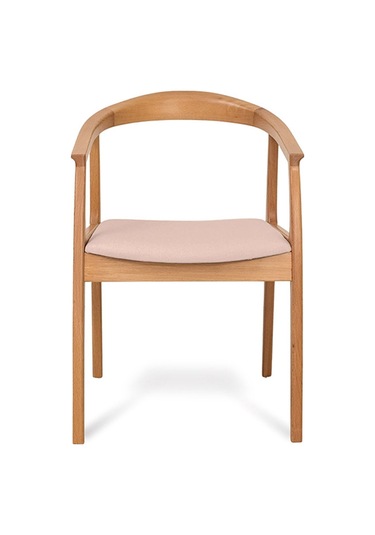 Helsinki Krem C Model Bohem Natural Ahşap Sandalye