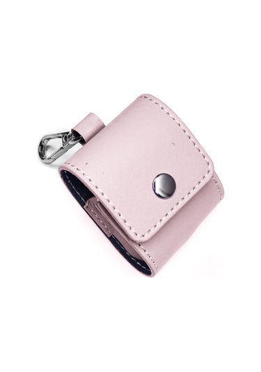 Fitcase Airpods 1/2 Uyumlu Kılıf Faux Kapaklı Pembe