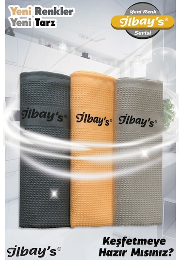 İlbay's Baskılı Mikrofiber Temizlik Bezi 3'lü 40 x 60 CM