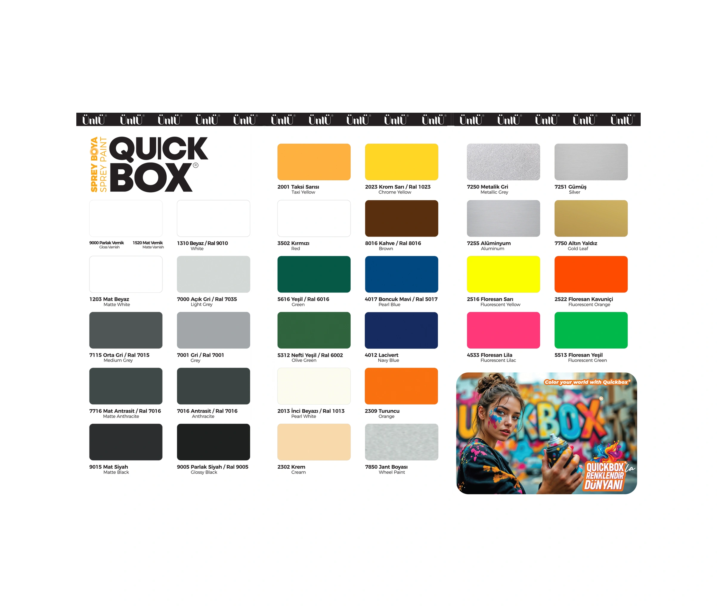 Quickbox Sprey Boya