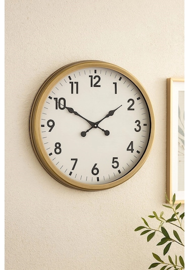 Zentime 60 Cm Eskitme Vintage Duvar Saati Çok Renkli