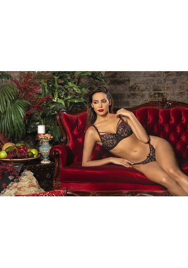 Golshan Grace Wıre Lace Bra, Siyah Dantelli Konforlu Ve Şık Sütyen Çok renkli