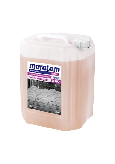 Maratem Culina M302 Endüstriyel Bulaşık Makineleri için Sıvı Bulaşık Deterjanı 20 L