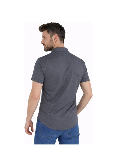 Baglan Erkek Dügmeli Polo Yaka Tişört R4310 Bgl-st02771 Füme