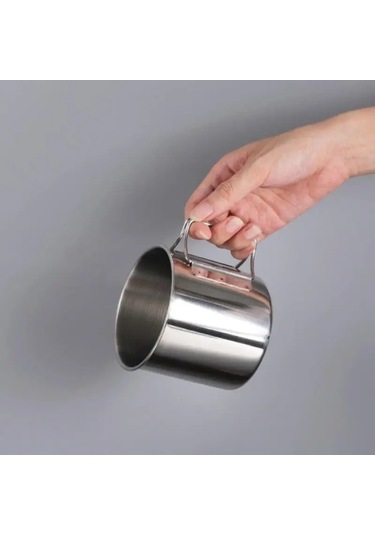 Tcherchi 350ML Kamp Bardak Taşınabilir Kupa Gümüş