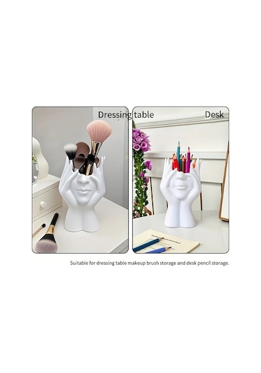 Chuangyinshop Siyah 12 Aylık Kullanım Özel Yaratıcı Vücut Makyaj Fırçası Kabı Hafif Düşmeyen Tasarım Siyah