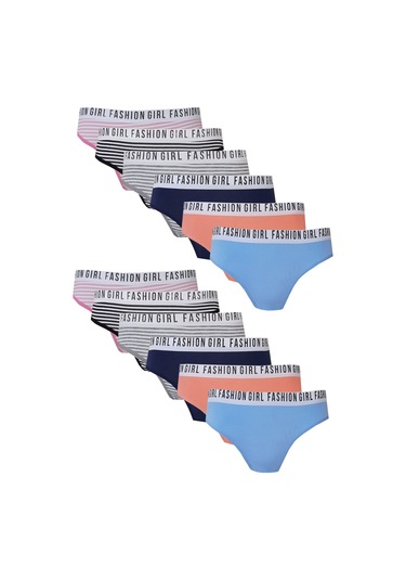 12li Kadın Dantel Detaylı Bayan Külot Pamuklu İç Çamaşırı Hera