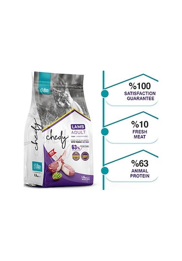 Chedy Super Premium Kuzu Etli Yetişkin Kedi Maması 5 KG