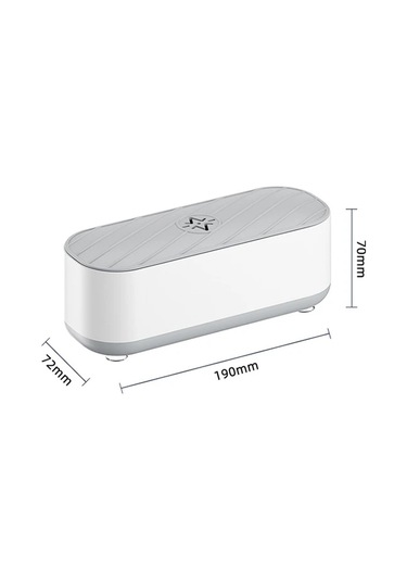 Vkemall Portatif Ultrasonik Temizleyici - Gözlük, Saat, Mücevherler İçin 360 Derece Derin Temizlik, Kolay Kullanım, Pil İle Çalışır