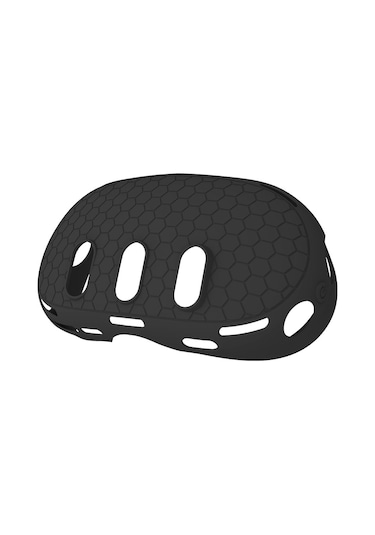 Meta Quest 3 İçin Koruyucu Kılıf Vr Kulaklık Kaymayı Önleyici Düşmeyi Önleyen Silikon Kapak - Siyah