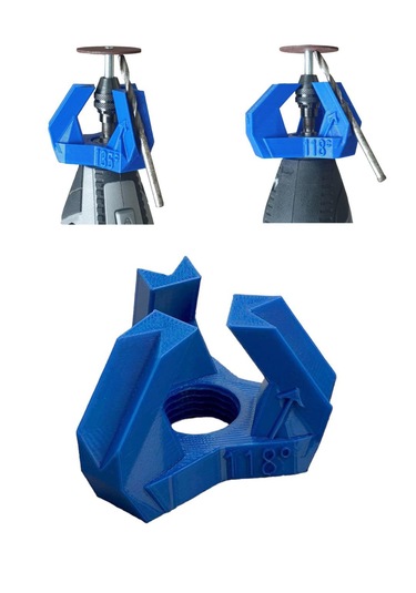 Dremel Uyumlu 3 Açılı Matkap Ucu Bileme Aparatı