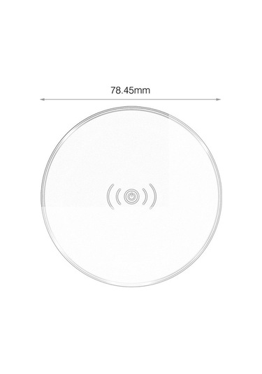 Prestigegoods Moxo N8 Akıllı Kablosuz Şarj Cihazı, Akıllı Çipli, Kaymaz Ayak Pedi, Hızlı Şarj, 5v 2a, 78.45mm, Black&red