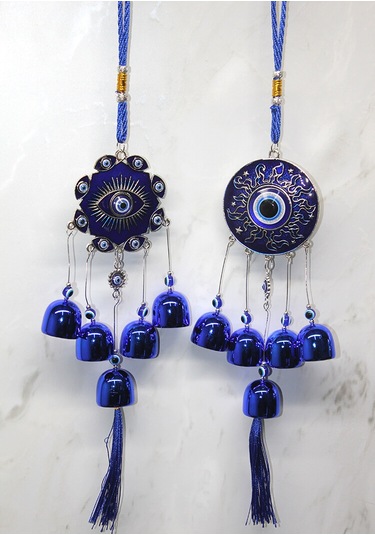 Larimar Metal Nazar Boncuğu Çan Model 10 - 9012994658748lmr Çok Renkli