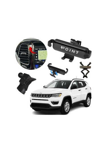 Jeep Compass Araca Özel Cep Telefon Tutacağı Robotik Oynar Başlıklı 2017-2020 Arası Profesyonel Ürün