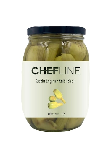 Chefline Soslu Saplı Enginar Kalbi 1900 ML