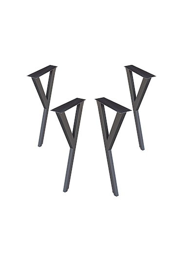 Bin1Fırsatt Metal Ayak 4 Lü Y Model Masa Ayağı Yemek Çalışma Masası Ayakları