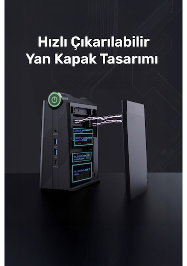 Raxius MP AM08-PRO-R7-780M-845HS008 R7-8845HS 32 GB 512 GB SSD Free Dos Mini Pc