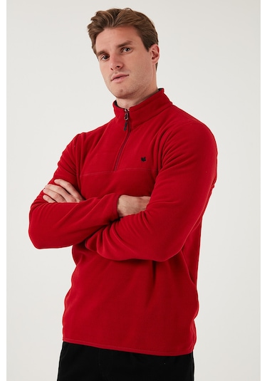 Buratti Slim Fit Anti-Pilling Tüylenme Yapmayan Bato Yaka Kışlık Şardonlu Erkek Polar 5906001 Bordo Buratti Slim Fit Anti-Pilling Tüylenme Yapmayan Bato Yaka Kışlık Şardonlu Erkek Polar 5906001 Bordo