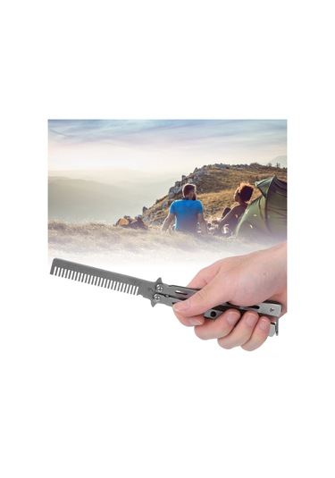 Wezone Güvenli Uygulama Bıçakçığı Saç Tarzı - Gümüş Renkli, Uçsuz Tasarım, Dış Mekan Aktivitesi Ve Spor İçin Uygulama Aracı Gümüş