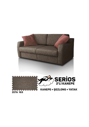 Serios Şezlonglu Yataklı Kanepe - Zeta 163