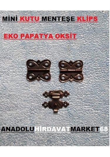 Dekoratif Mini Tavla ve Kutu Menteşe Tavla Klips Oksit Renk 1 Ade N11.531