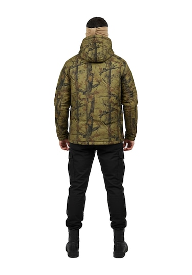 Mysia Outdoor Soft Shell Mont Orman Desen Haki Çift Kat Polarlı Çok Renkli