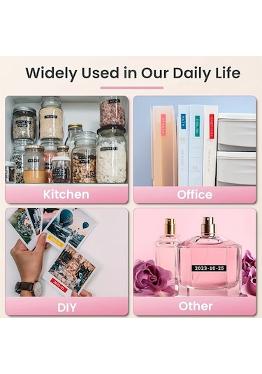 Willowhaven Pembe 6 Şerit Kabartma Etiket Yapıcı Makinesi 3d Taşınabilir Ev Ofis Organizasyon