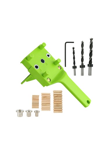 41 Parça Ahşap İşleme Matkap Rehberi Kiti Düz Delik Yerleştirici Dowel Pimi Ahşap Matkap Delik Aracı