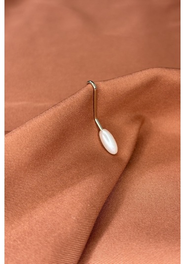 Eşarp Şal Klipsi Beyaz 12 Adet Arpa Model Klips - Kadın Tesettür Aksesuar İğne Beyaz