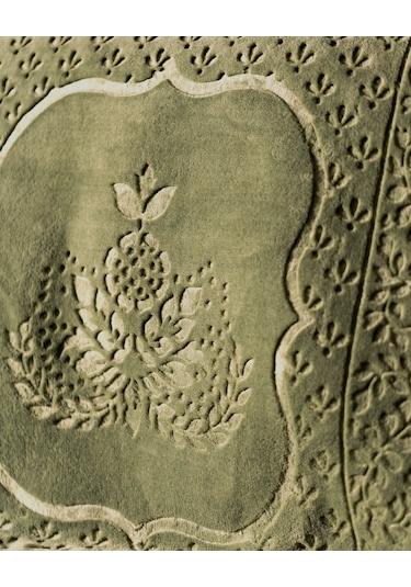 Madame Coco Rochelle Vizon Emboss Çift Kişilik Battaniye - Haki 1kbatc0436çift Kişilik-haki Vizon