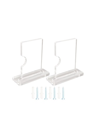 Akrilik Olta Kamışı Duvara Monte Ayarlanabilir Yatay Yürüyüş Bastonları Braketi Diğer