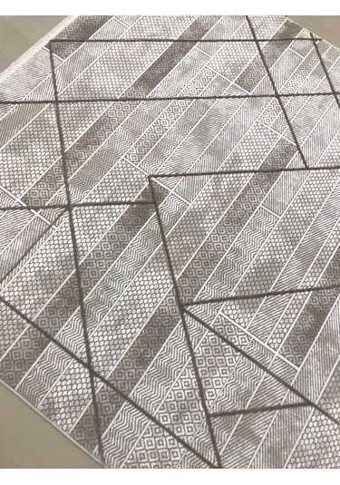 Merinos Halı Ritim 73338 070 Serisi Salon Oturma Yatak Odası Halısı Kahve