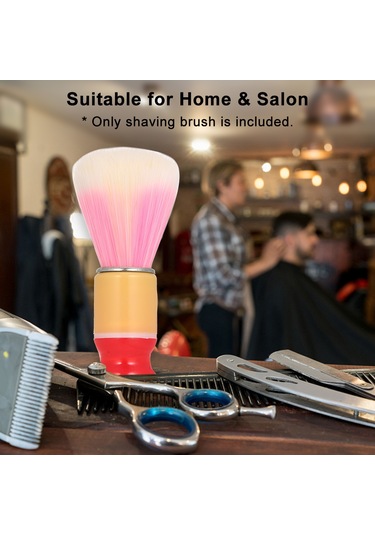 Reedark Ergonomik Tutma Yeriyle Hızlı Kuruyan Sentetik Sakal Fırçası, Mavi Kıllar Ve Siyah Taban