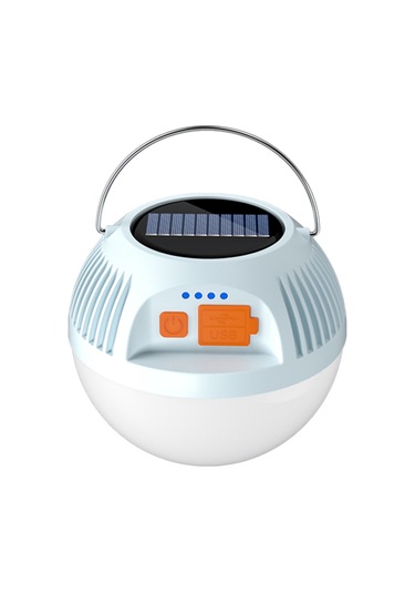 Reedark Büyük Boy Mavi Led Kamp Feneri, Type-c Şarj, 3 Işık Modu, Usb Power Bank, Taşınabilir Çadır Işığı Çok Renkli