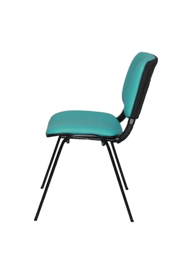 Ofiscombin Ofis Büro Bekleme Misafir Çalışma Konferans Koltuğu Form Sandalye Turkuaz Deri 00047499866