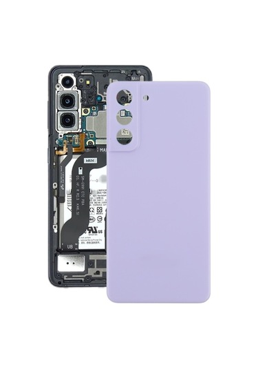 Rogfer Samsung Galaxy Uyumlu S21 Fe 5g Sm-g990b İçin Arka Kapak Mor Mor Mor