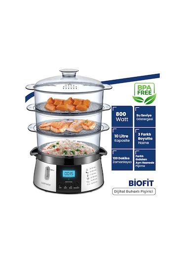 Goldmaster Biofit GM-7268D Buharlı Pişirici