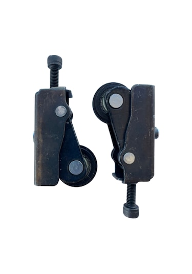 Sürgülü Dolap Tekerleği Rulmanlı Dolap Tekerlekleri 2 Adet Siyah