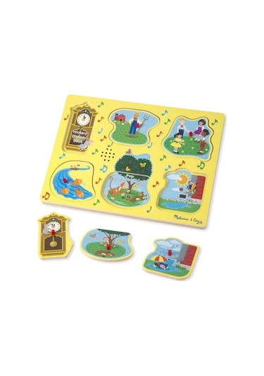 Melissa And Doug Ahşap Sesli Yapboz Ingilizce Çocuk Şarkıları 1