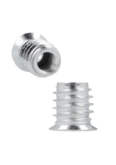 Metal Ahşap Dübeli - M6 8x13 - Mobilya Bağlantı Ünite Birleştirme