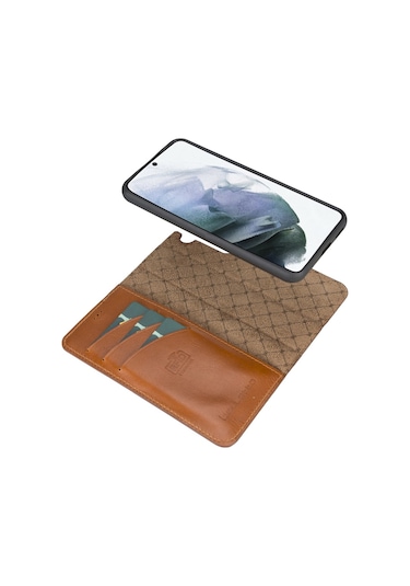 Bouletta Samsung Galaxy S22 Uyumlu Deri Cüzdanlı Kılıf Rst2ef Renkli Çok Renkli