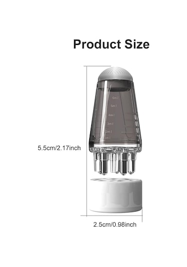 Vkemall 6ml Ölçekli Taşınabilir Saç Bakım Şişesi - Hassas Uygulama Ve Saç Büyütme İçin Pratik Çözüm