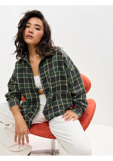 Onso Flanel Oversize Ekose Gömlek 398669960